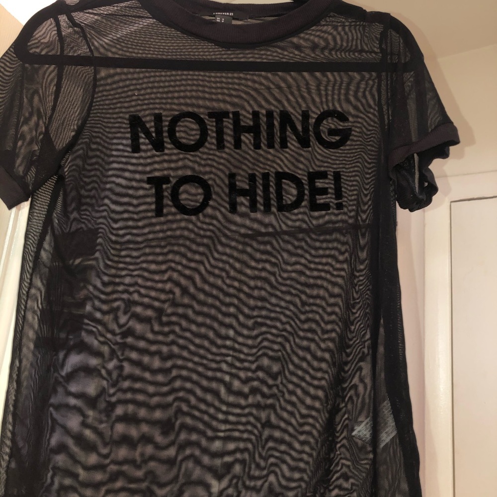 See through tee